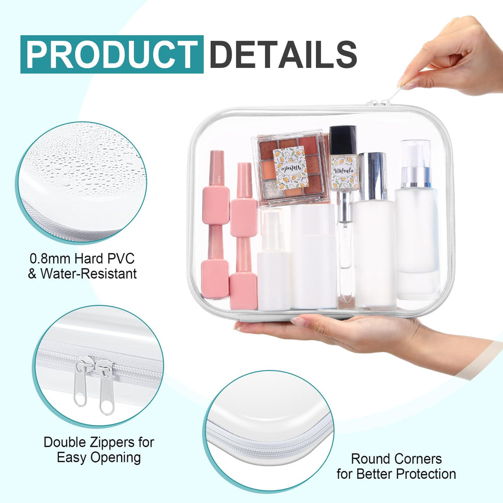 Sanwuta étui transparent idéal pour cosmétiques et petits accessoires.