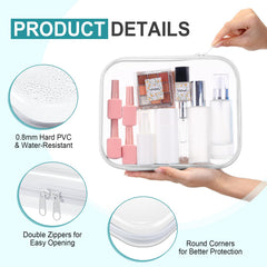 Sanwuta étui transparent idéal pour cosmétiques et petits accessoires.