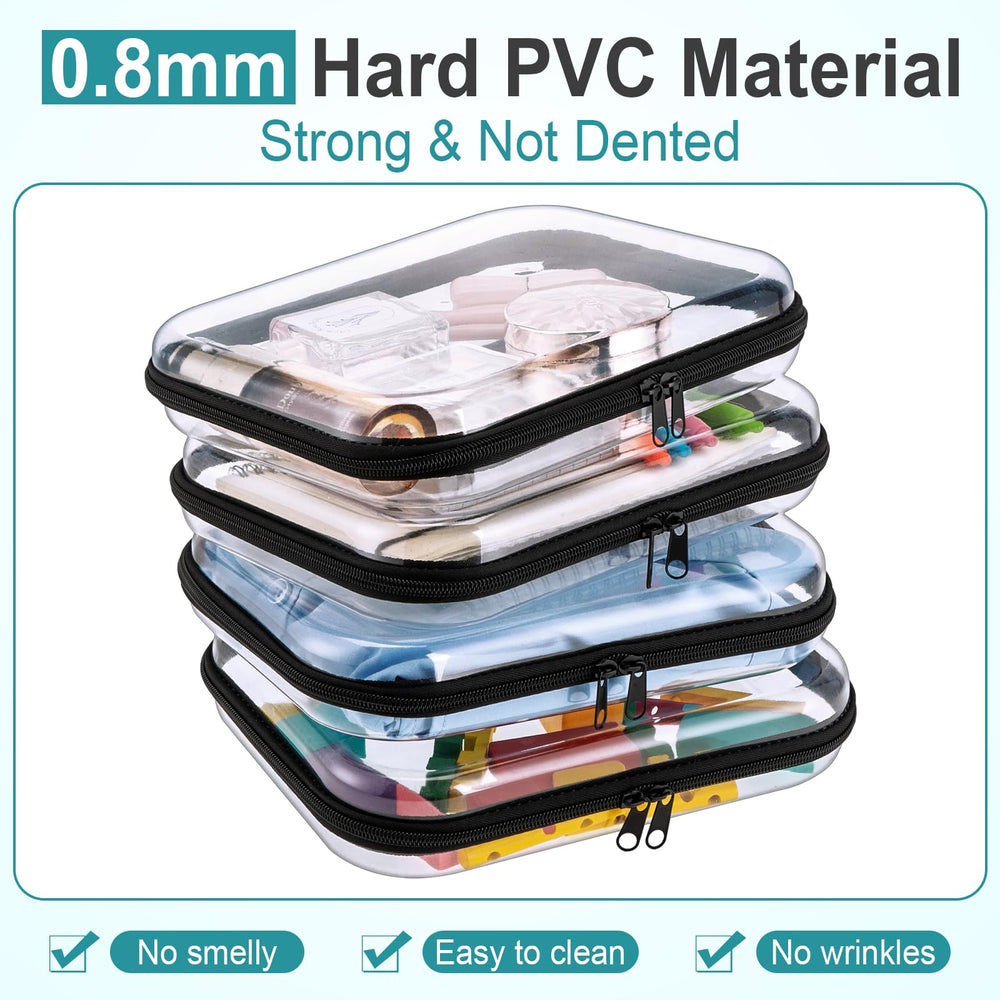 Etuis voyage Sanwuta transparents 25x20x5 cm pour rangement compact