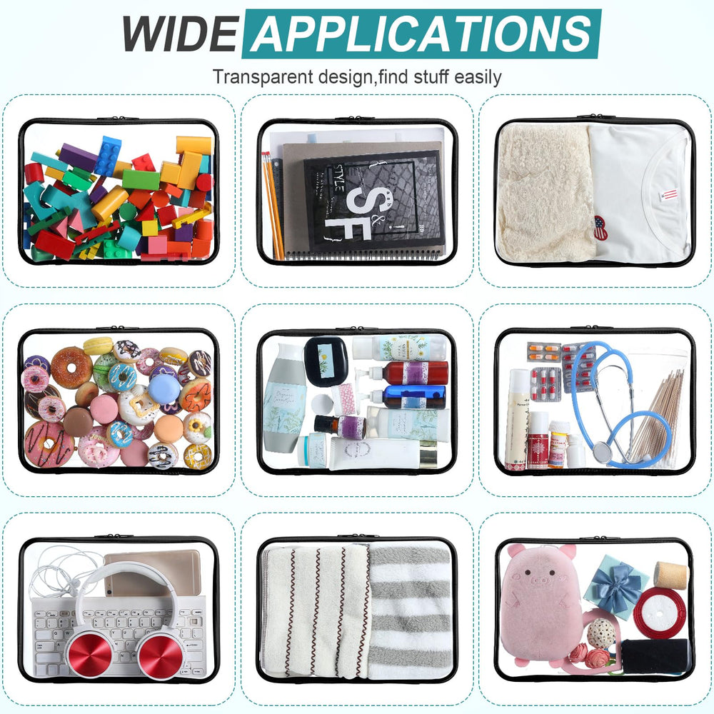 Sanwuta boîtes transparentes, rangement polyvalent pour cosmétiques et accessoires.