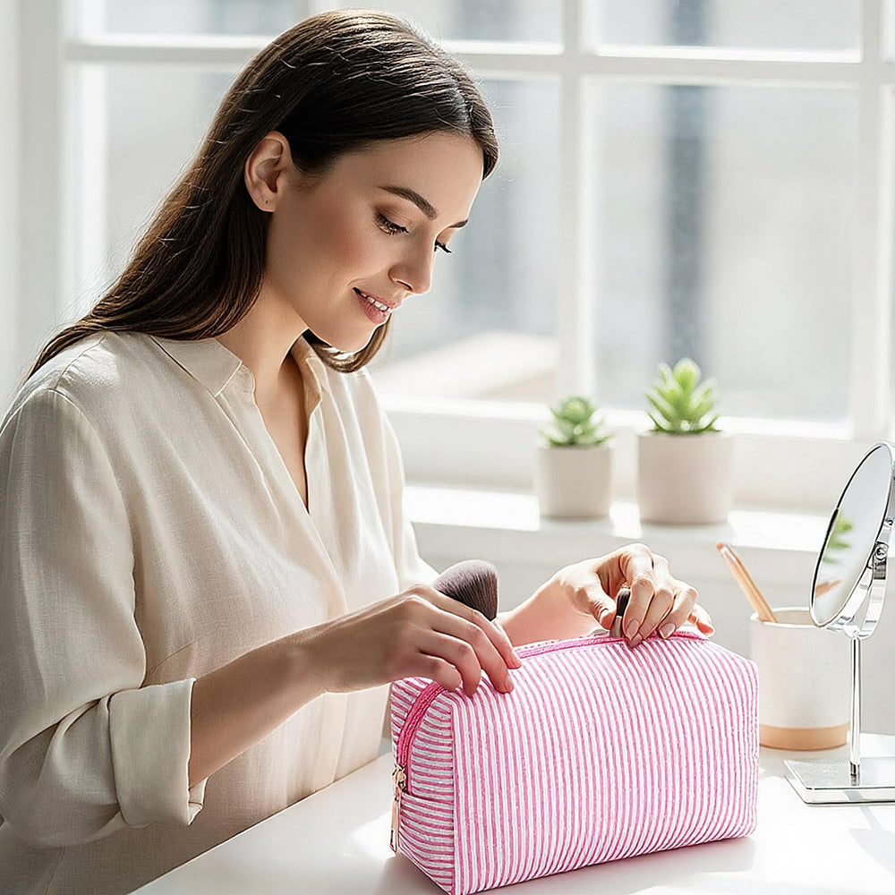 Fermeture éclair solide sur la trousse Sanwuta, accès rapide et sécurisé