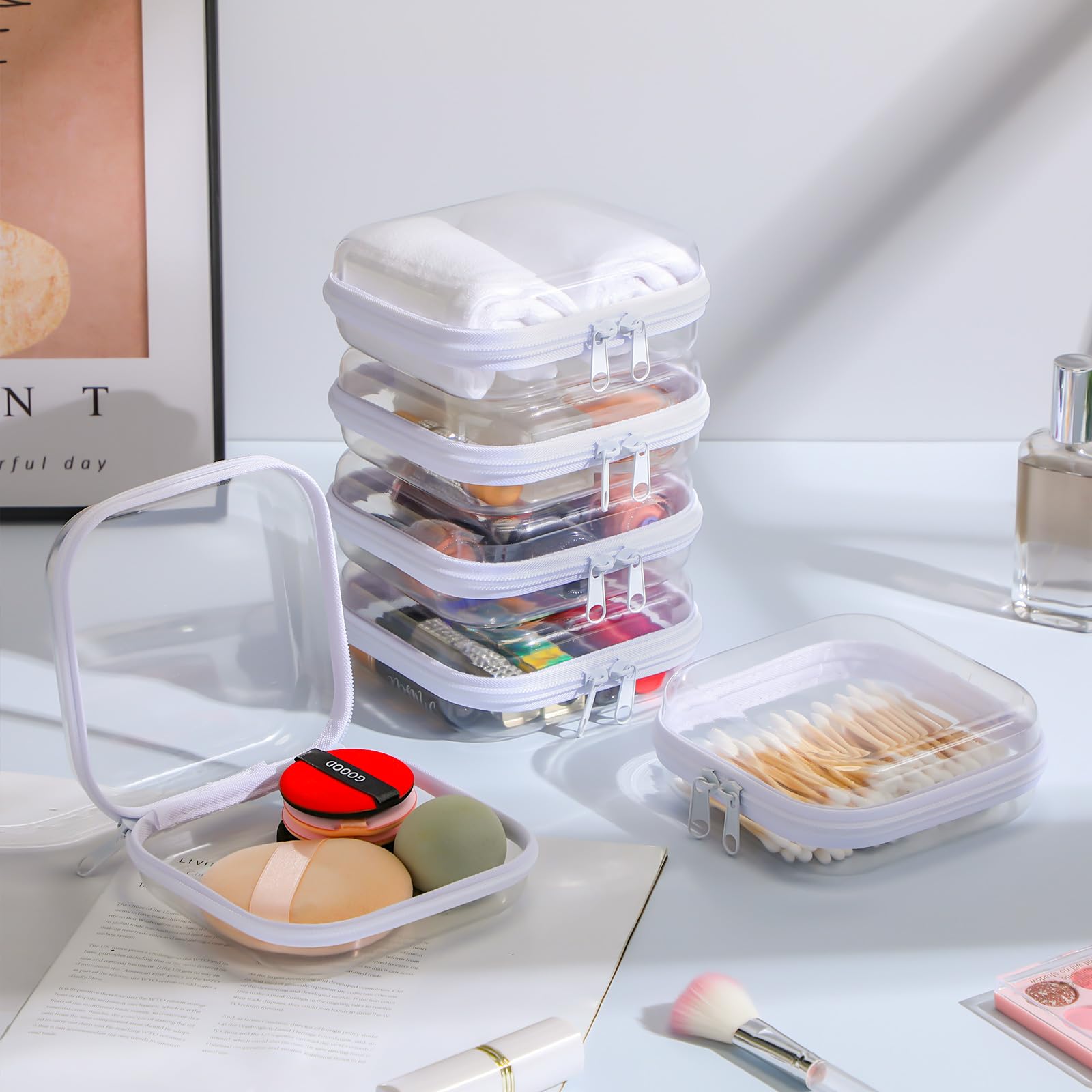 Sanwuta organisateur transparent – idéale pour valises et sacs à main.