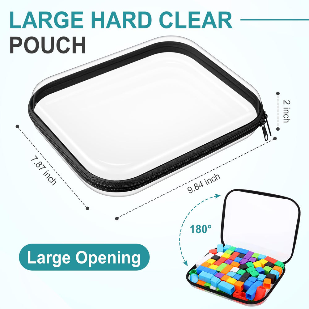 Pochettes transparentes rigides Sanwuta, ouverture facile et durable