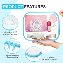 Sanwuta poches transparentes et zippées assurent visibilité et protection au quotidien.