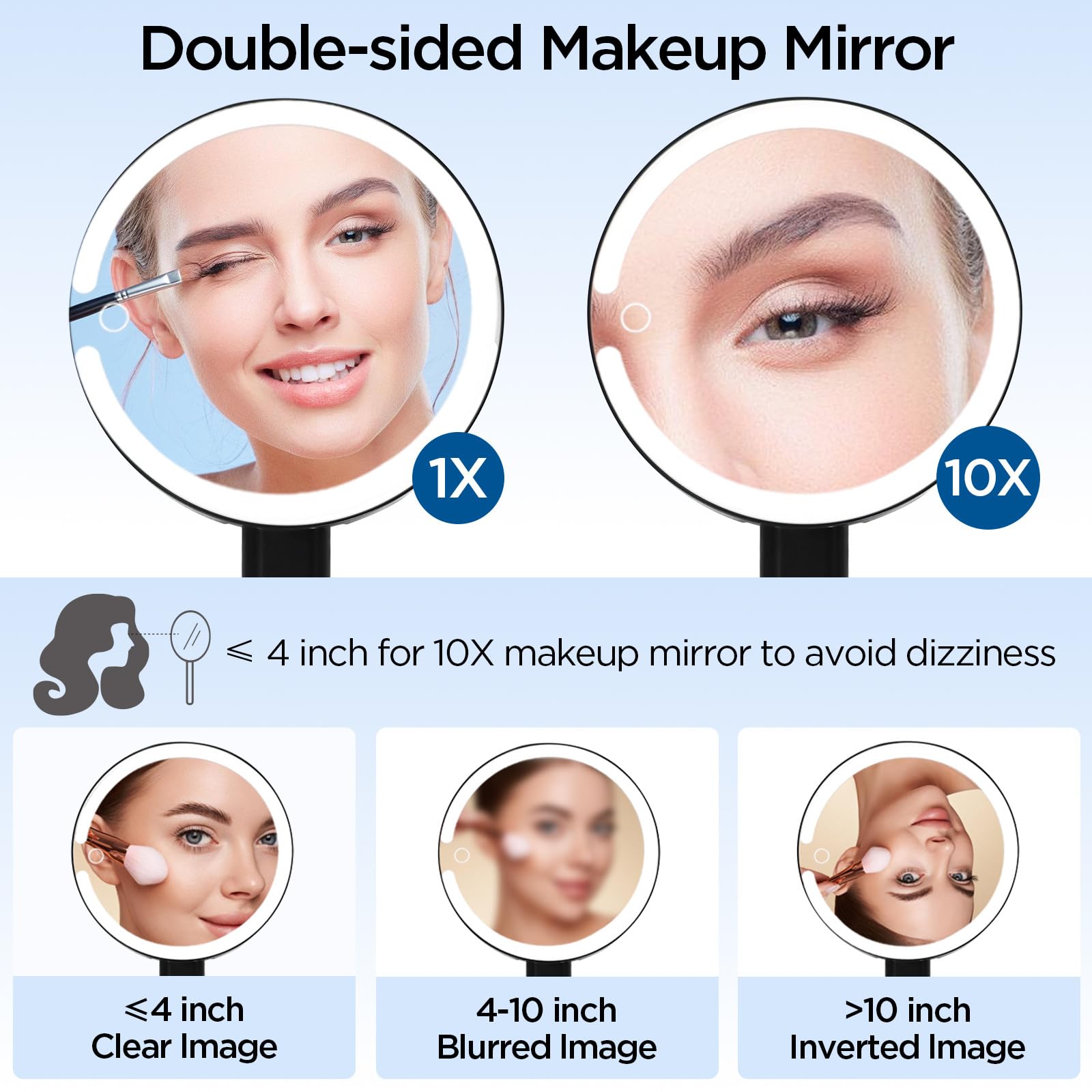 Éclairage LED 64 pour un maquillage homogène sur le miroir SANYCASA.