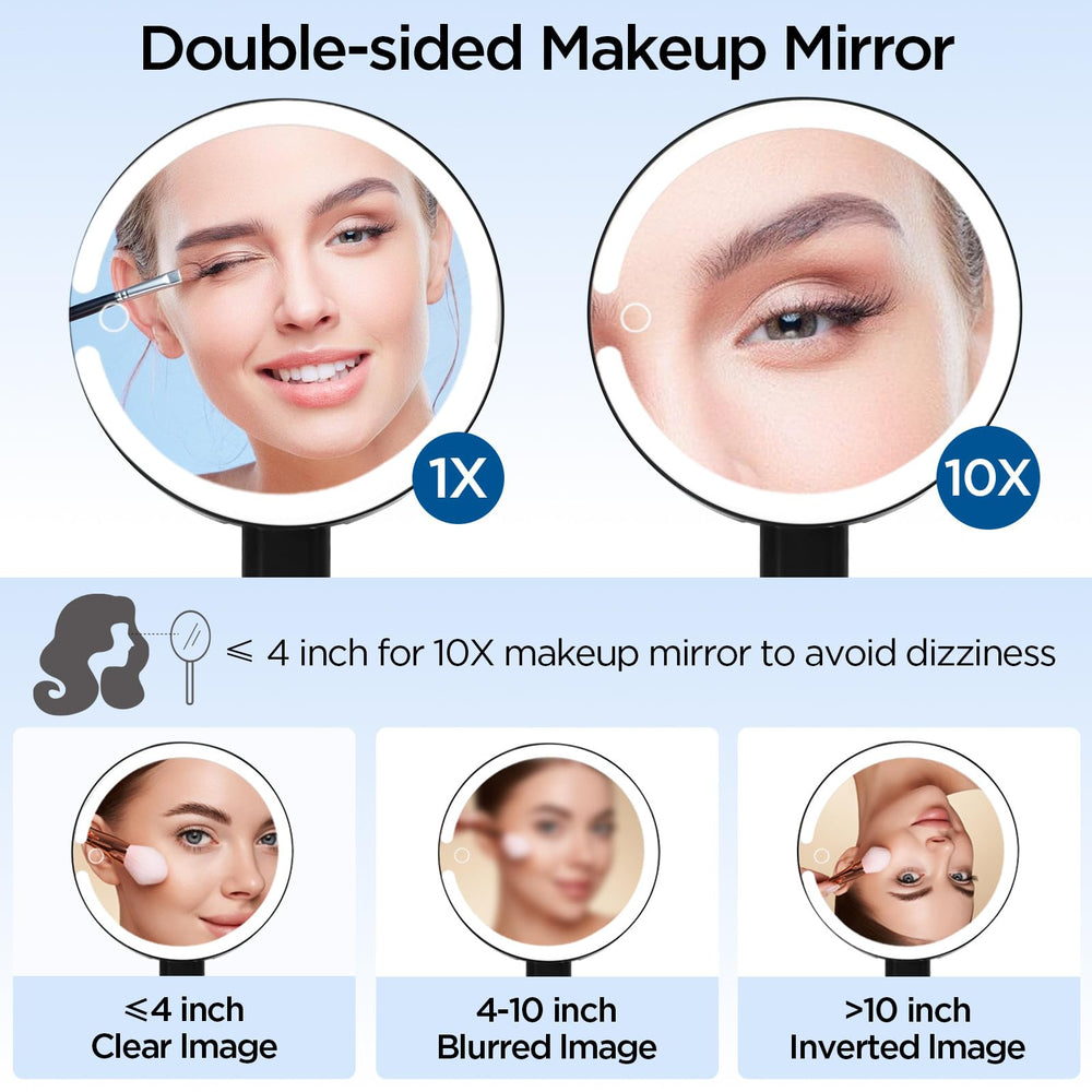 Éclairage LED 64 pour un maquillage homogène sur le miroir SANYCASA.