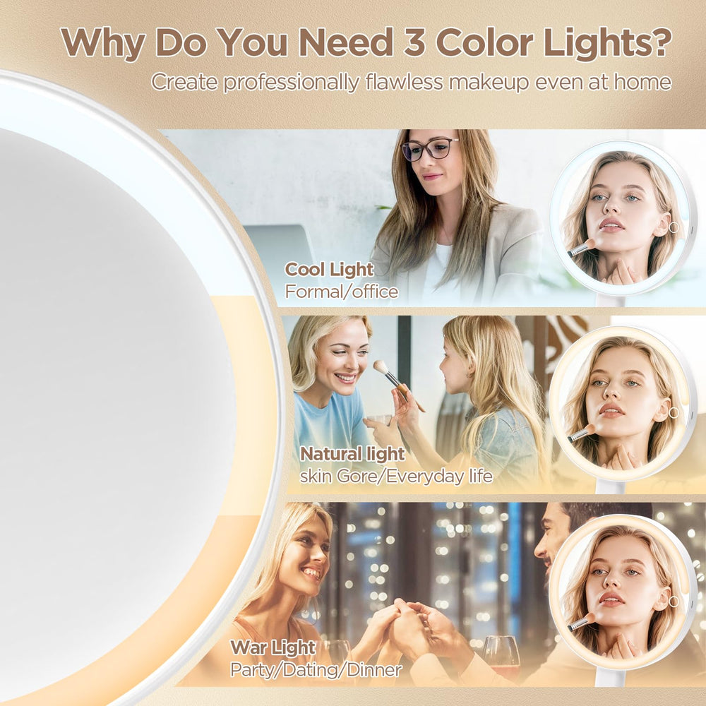 SANYCASA lumière tri-couleurs, adaptée à l’éclairage intérieur et naturel.