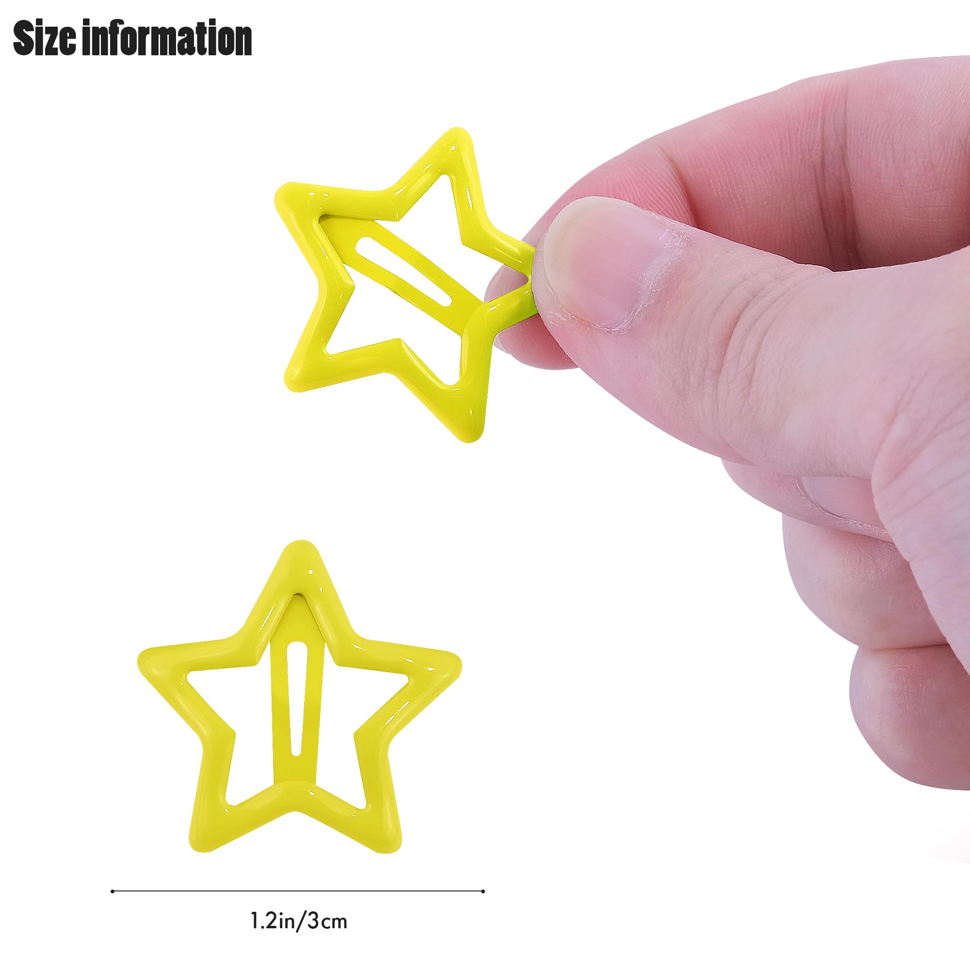 Barrette étoile SAOROPEB métal brillant, maintien fiable pour toutes les activités.