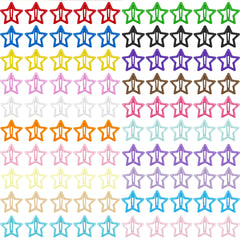 Barrette étoile SAOROPEB multicolore, petit format idéal pour cheveux fins et épais.