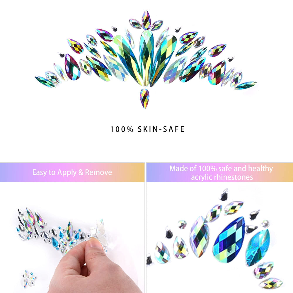 SAOROPEB Face Gems durables et imperméables 7: adaptées à transpiration.