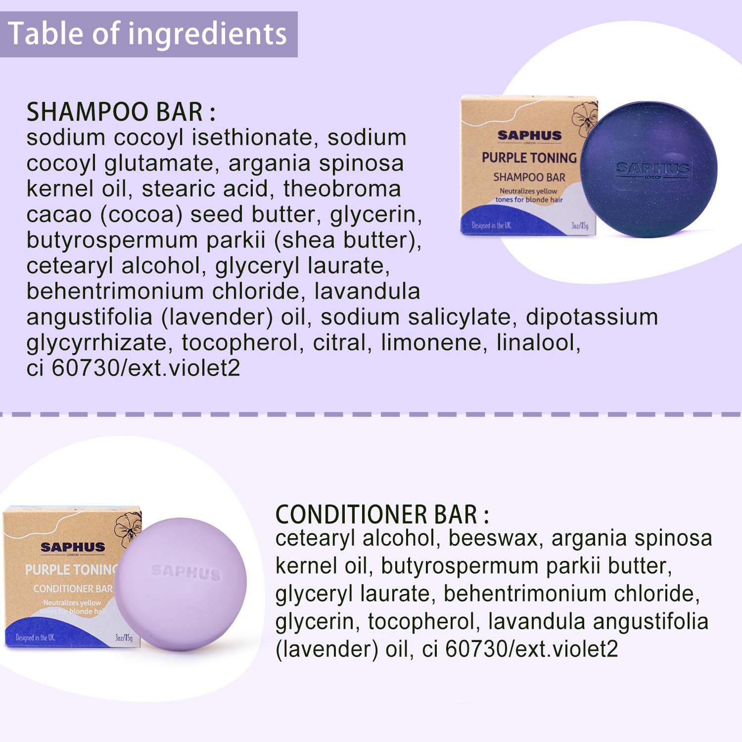 SAPHUS texture compacte facilitant l application et le transport.