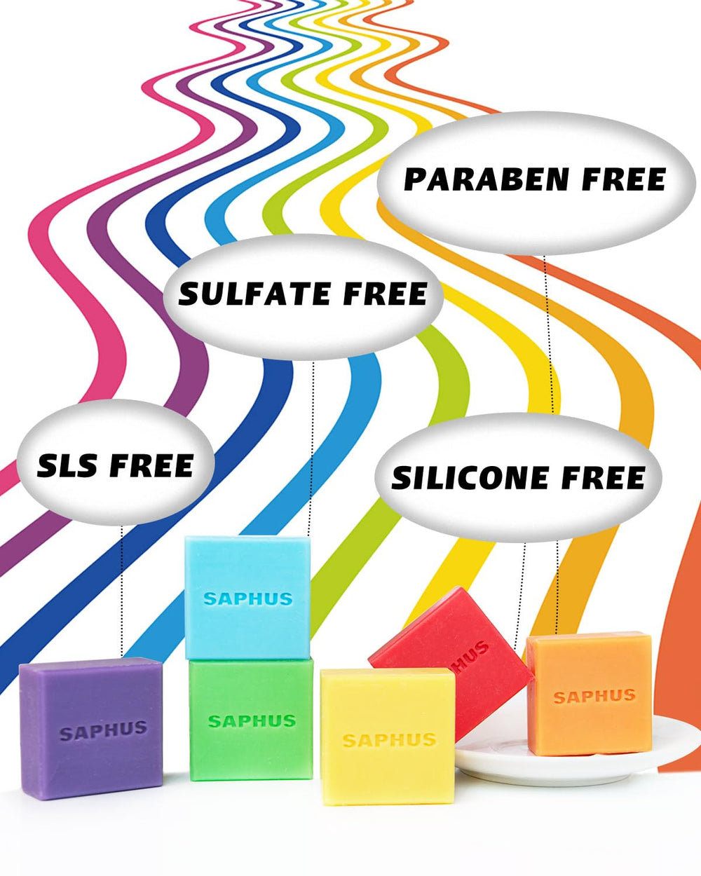 Shampooing solide SAPHUS citron, sensation fraîche et nettoyage léger