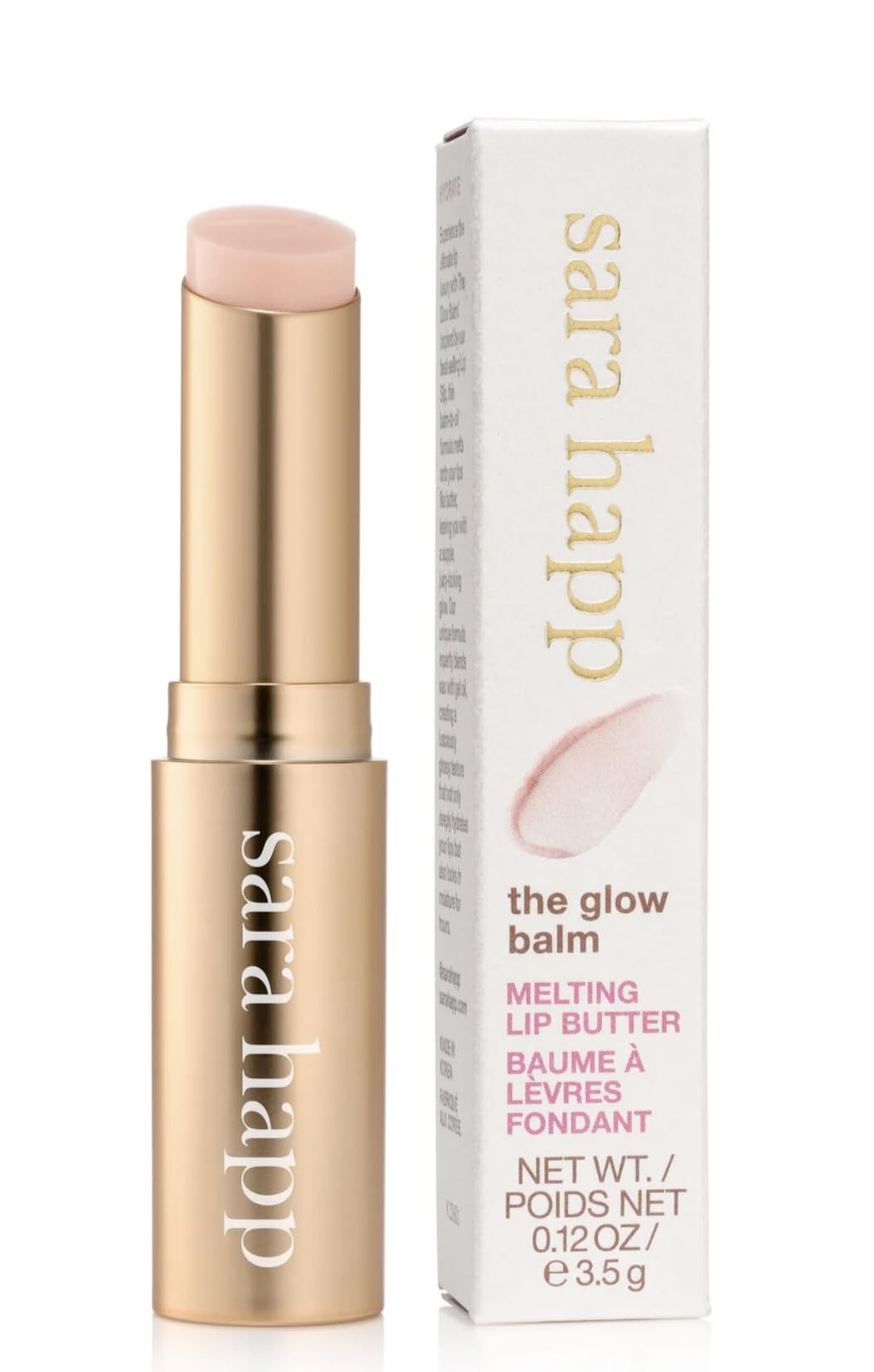 Sara Happ Glow Balm avec applicateur pour une application précise et rapide