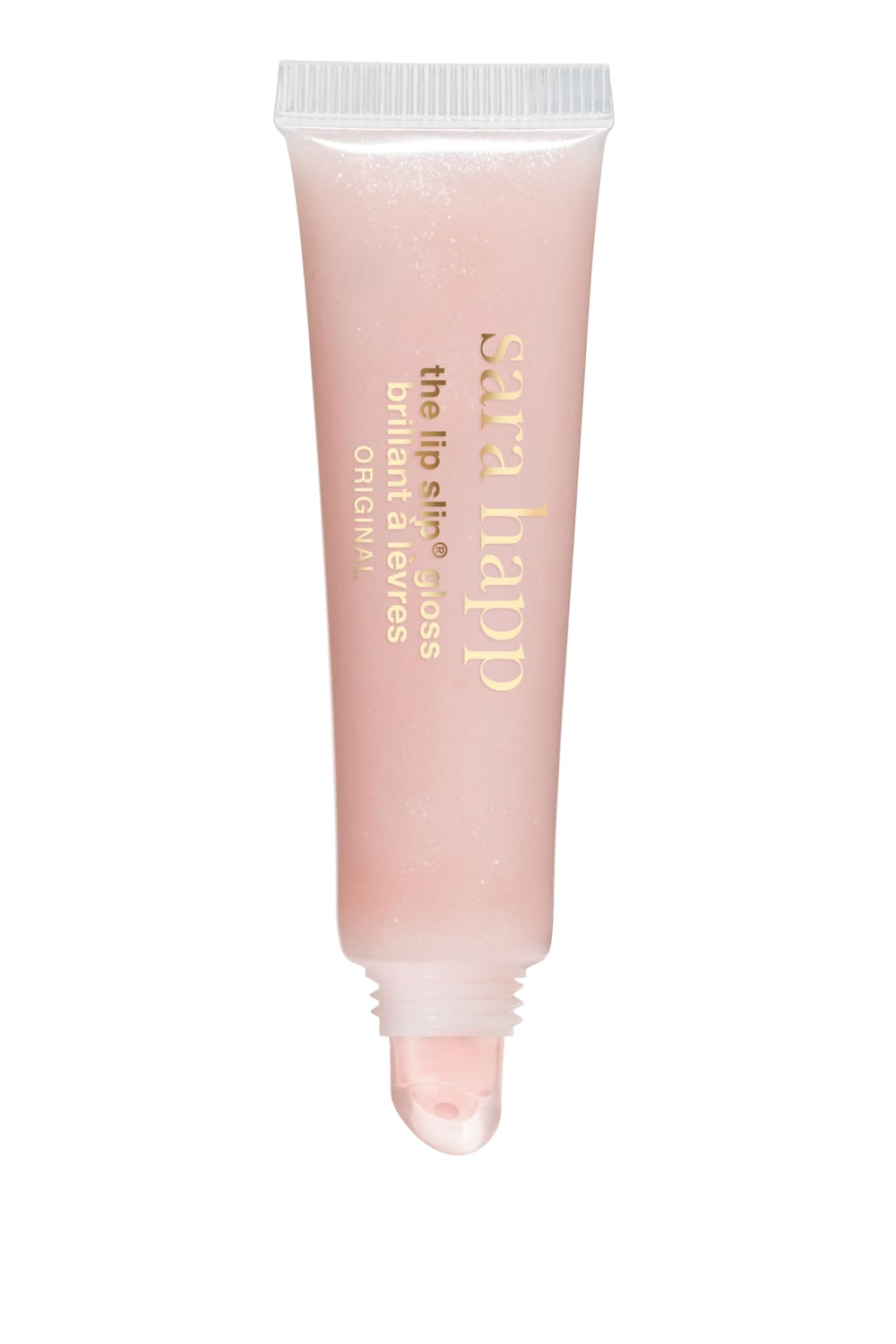 Sara Happ The Lip Slip One Luxe Gloss – look éclatant et lèvres bien hydratées.