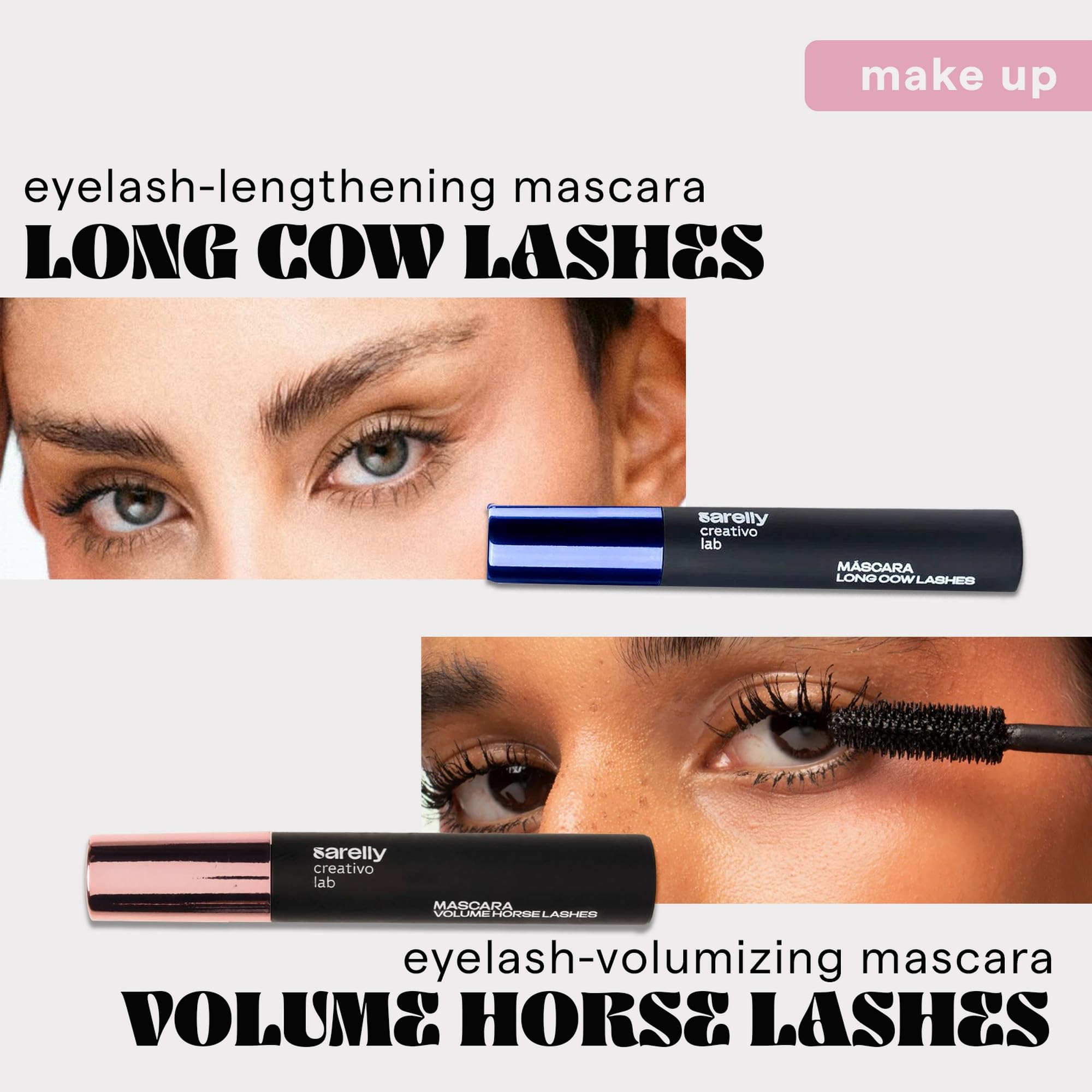 SARELLY Mascara Long Cils: longueur définie et courbe durable