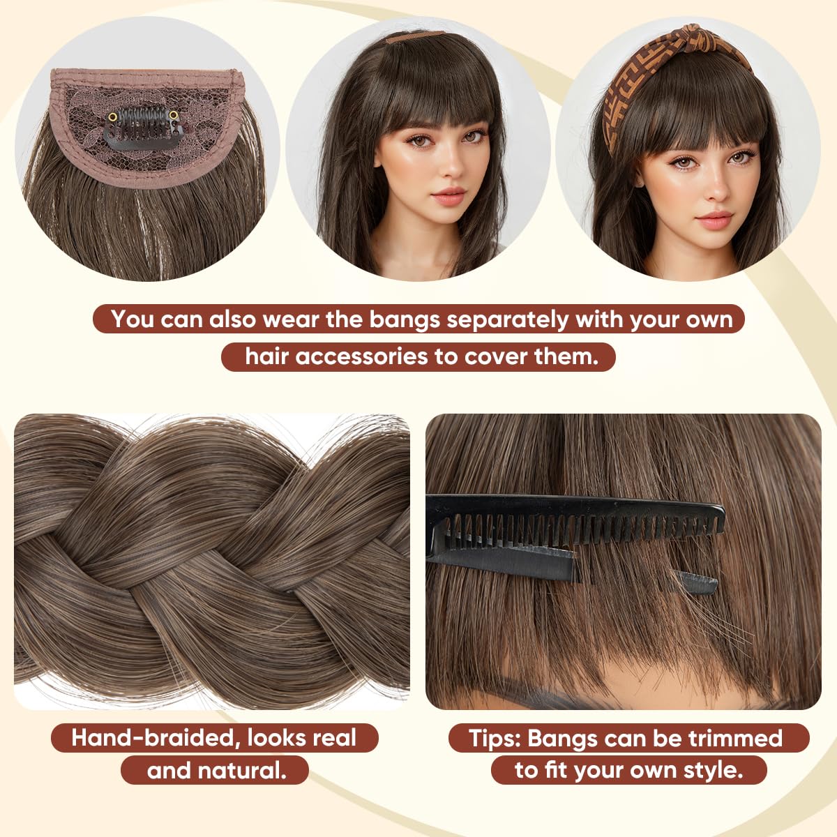 SARLA bandeau accessoire cheveux minimaliste pour style rapide.