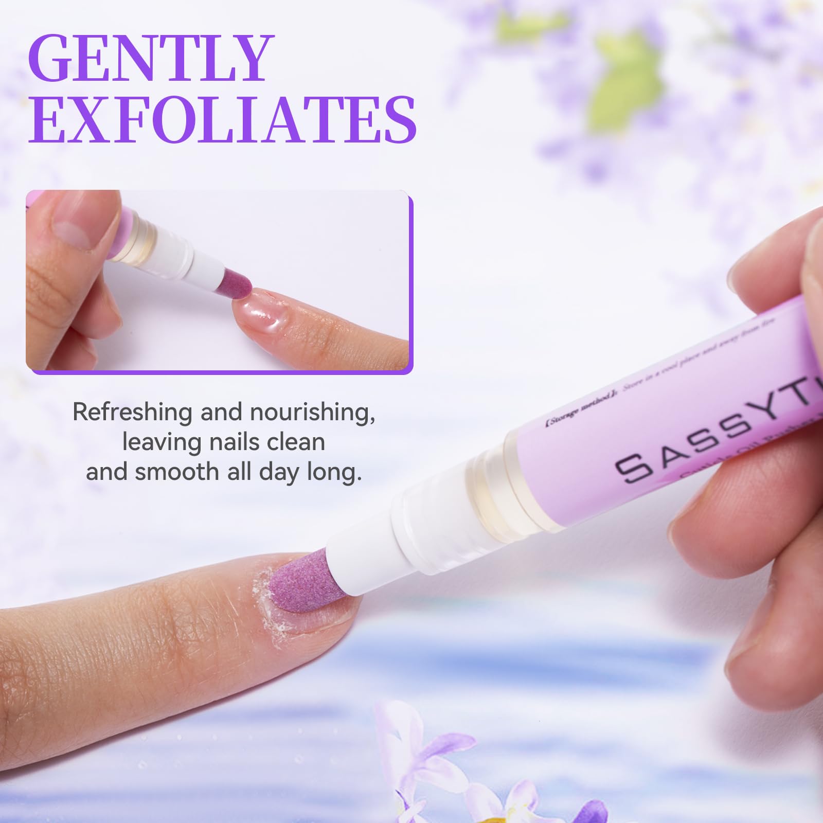 SASSYTIP Cuticule céramique Sans parfum, douceur efficace.