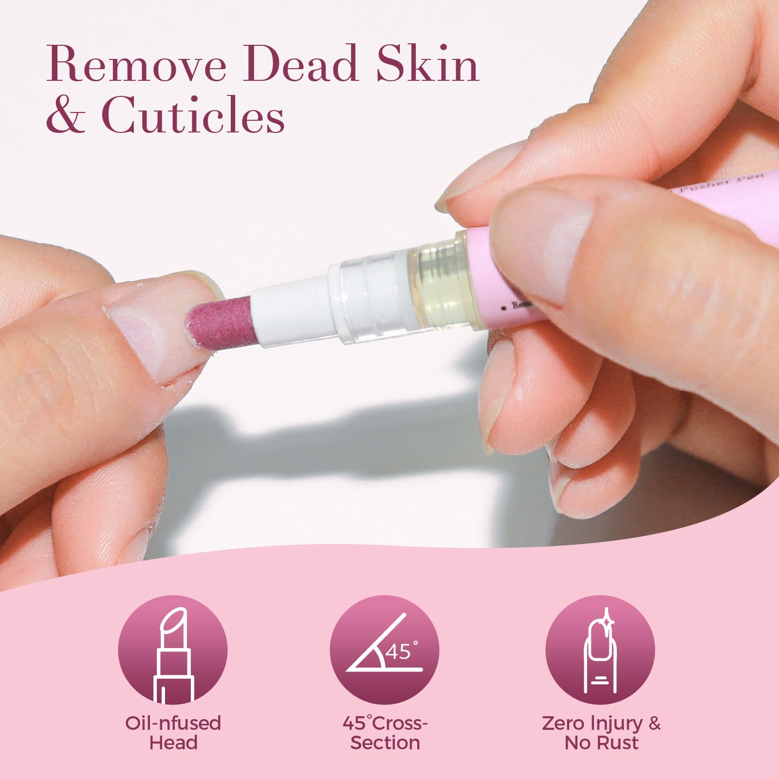SASSYTIP embout céramique cuticule lavande, exfoliation délicate et hydratation