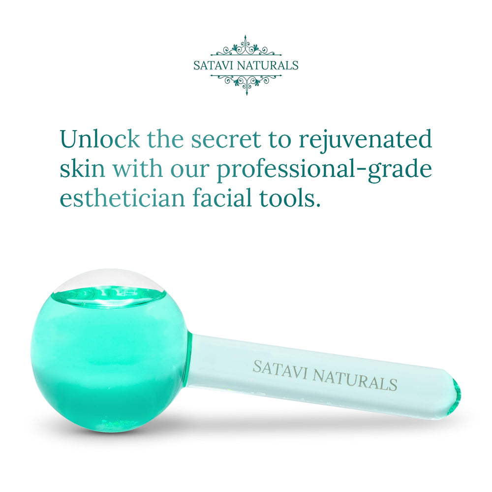 Satavi Naturals globes-glace-visage en borosilicate, durables et faciles au frais.