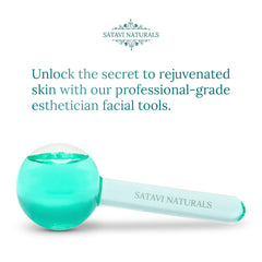 Satavi Naturals globes-glace-visage en borosilicate, durables et faciles au frais.