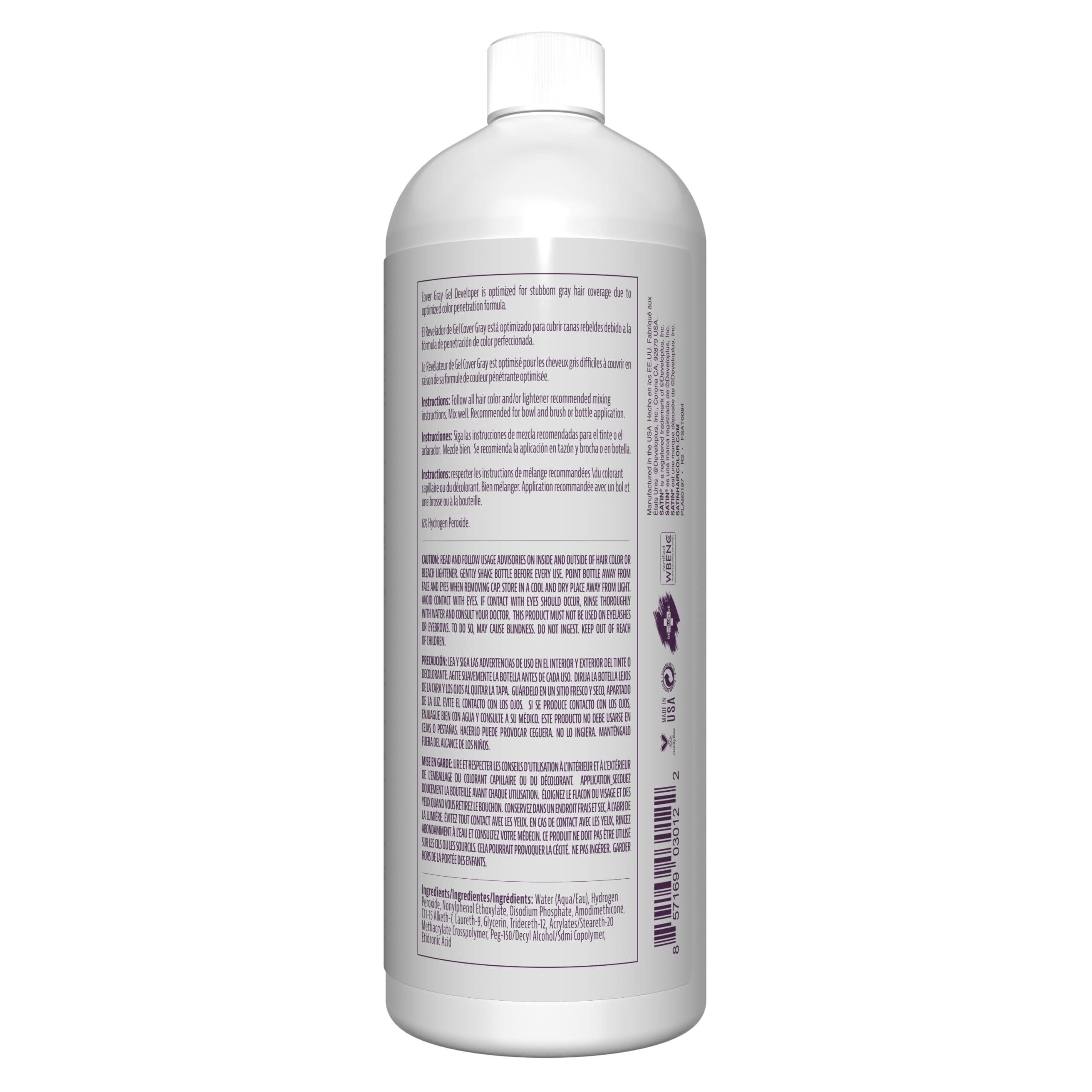 Satin développeur silicone oxydes: mélange homogène pour une application précise.