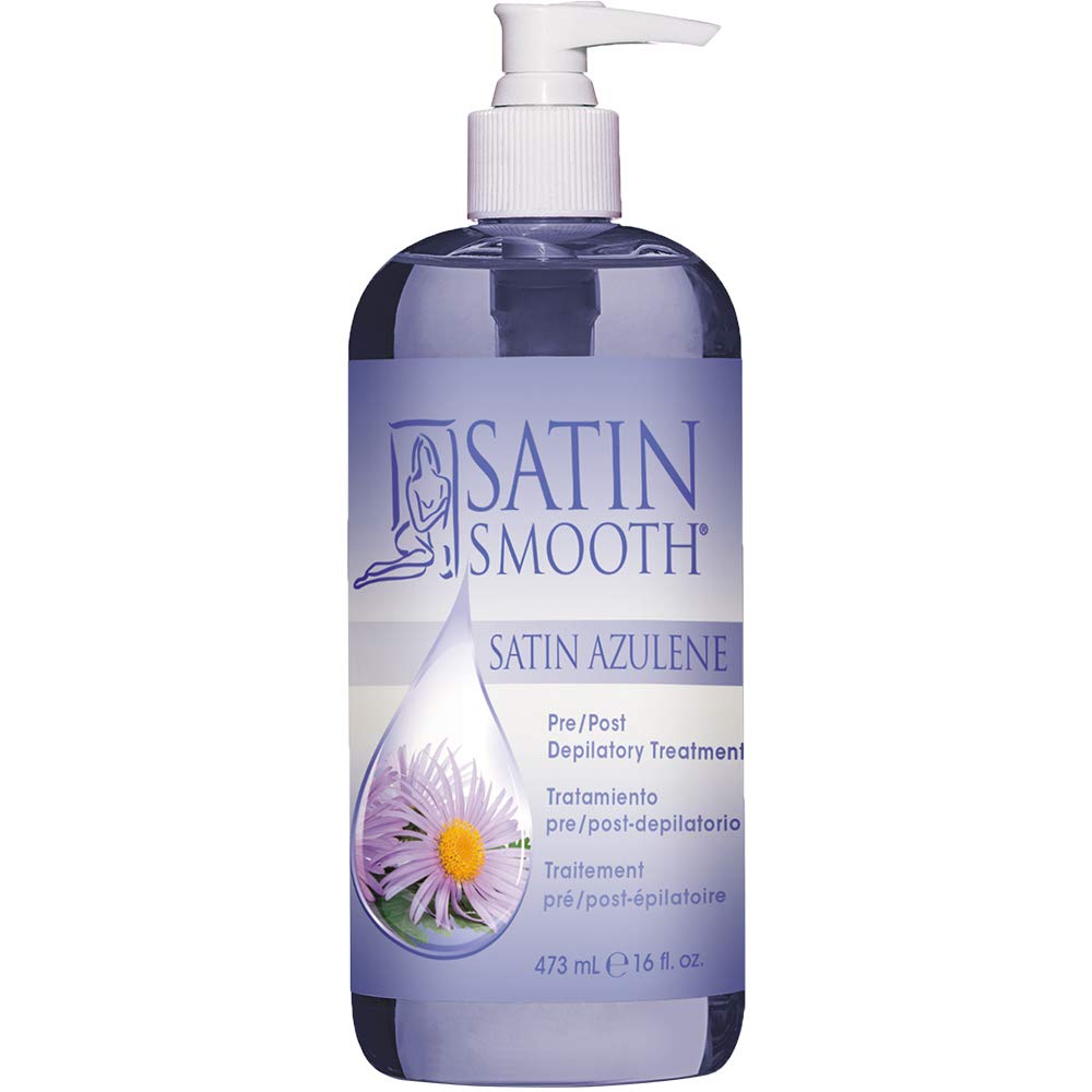 SATIN SMOOTH Azulene Pré/Post Traiement: peau prête et apaisée avant épilation