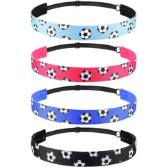 SATINIOR bandeau football anti-glissement noir pour maintien fiable pendant l entraînement