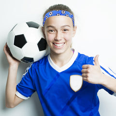 SATINIOR bandeau football anti-glissement rose pour rester en place pendant l effort