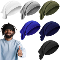 SATINIOR bonnet-dreadlocks elastique—six couleurs pour un style rapide.