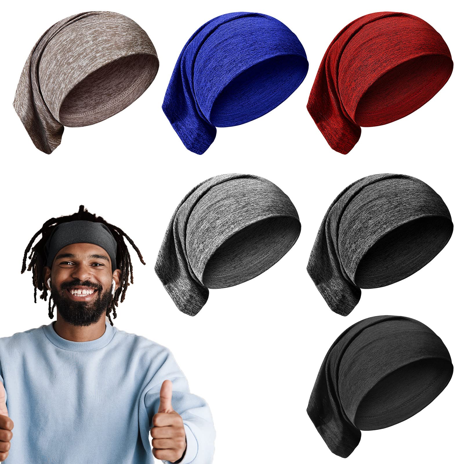 SATINIOR bonnet dreadlocks – 6 couleurs pour assortir vos tenues et limiter les frisottis.