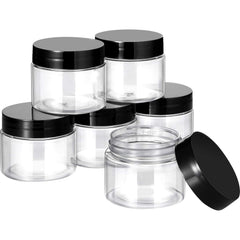 SATINIOR – bouteilles 2oz avec couvercle noir, ensemble pratique pour voyage et cosmétique.