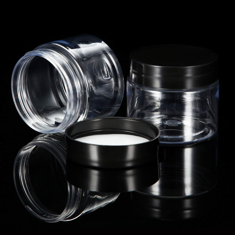 SATINIOR – pot 2oz transparent, accès facile pour prélever le produit.