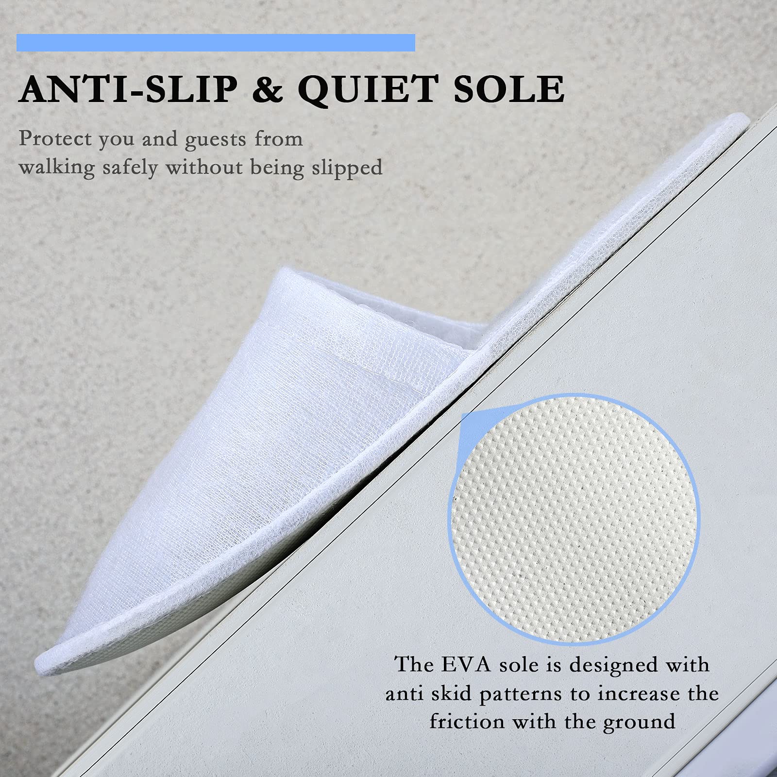 SATINIOR chaussons jetables antidérapants pour la sécurité au sol.