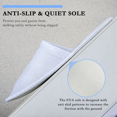SATINIOR chaussons jetables antidérapants pour la sécurité au sol.