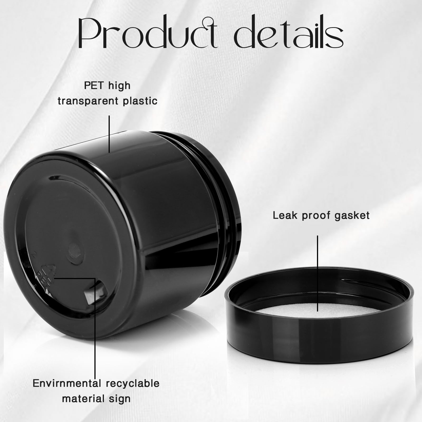 SATINIOR ensemble de bocaux, pratique pour échantillons et cosmétiques faits maison.