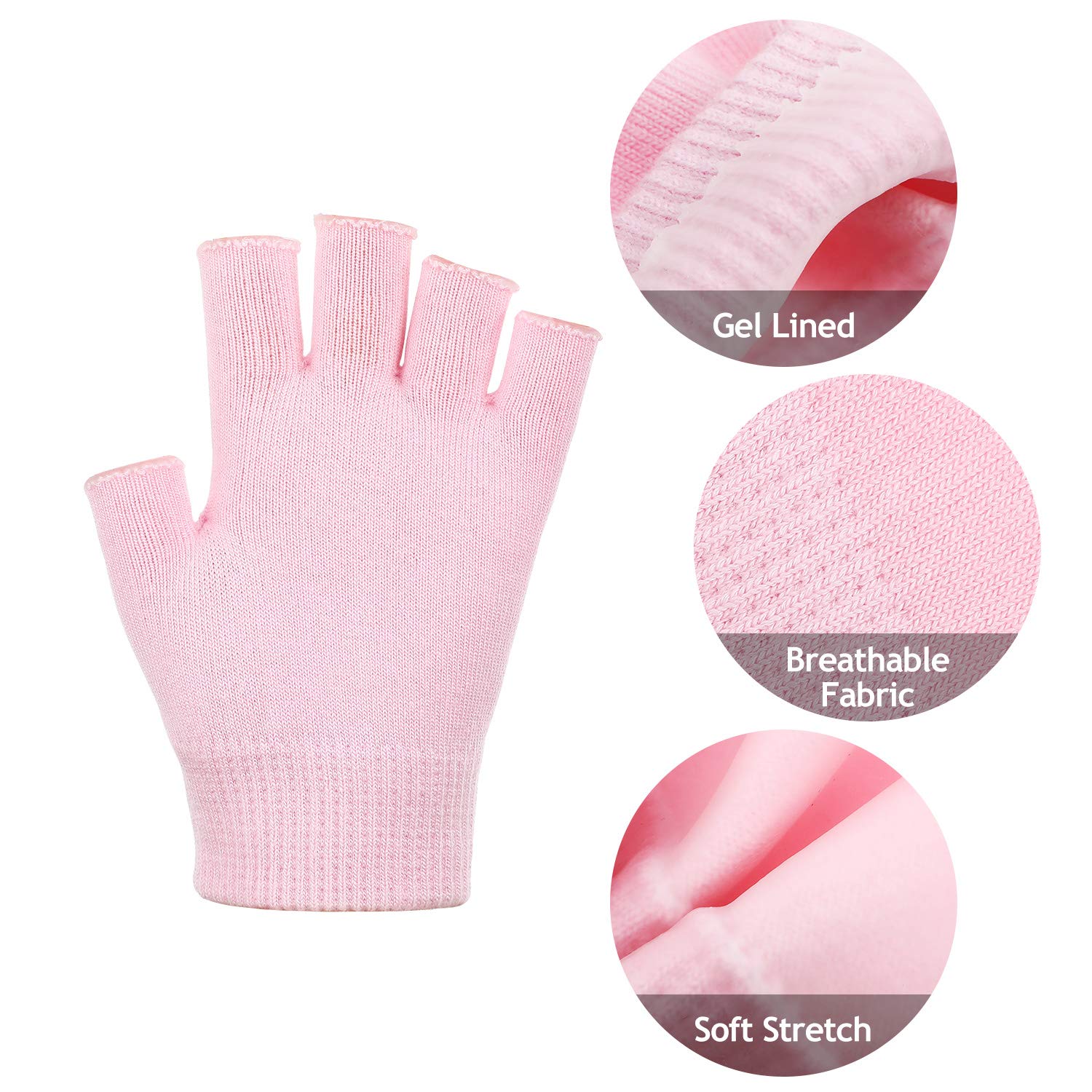 SATINIOR gants coton douceur, confort doux pour la peau sensible.