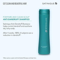 Satinique: mousse riche qui nettoie en douceur et apaise le cuir chevelu.
