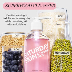 Saturday Skin, baies d'acai riches en antioxydants pour la peau.