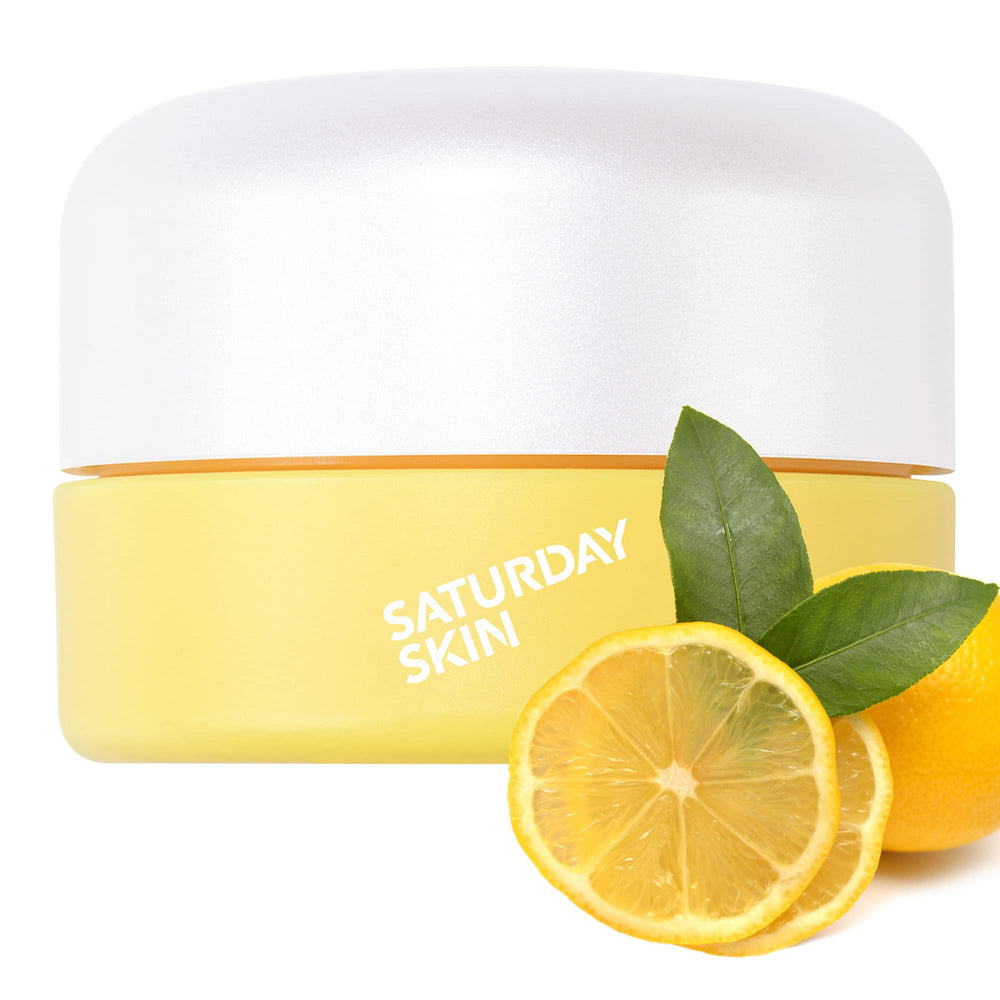 Baume yeux Saturday Skin à Yuzu, texture fondante pour l'éclat.