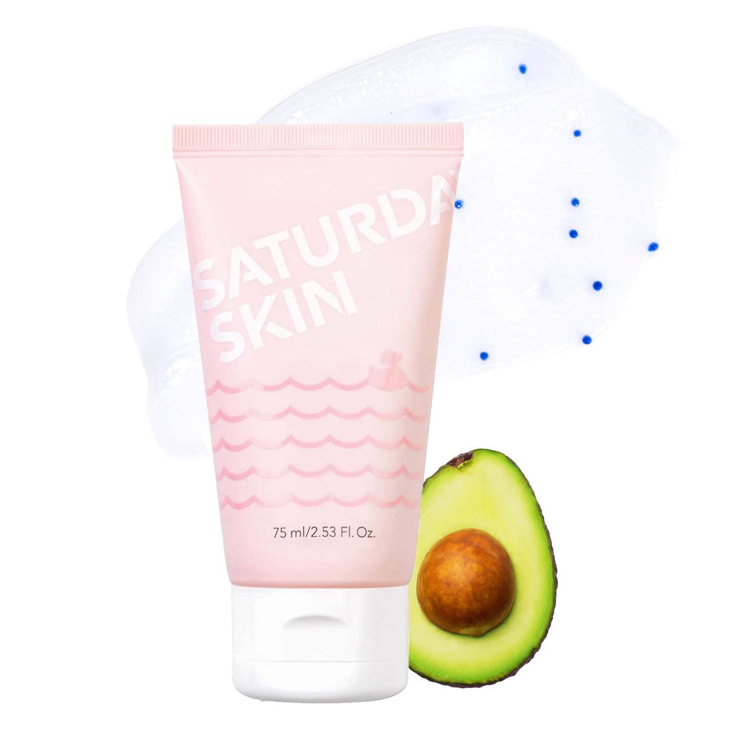 Bouteille Saturday Skin Rub-A-Dub prête à l'exfoliation en douceur.