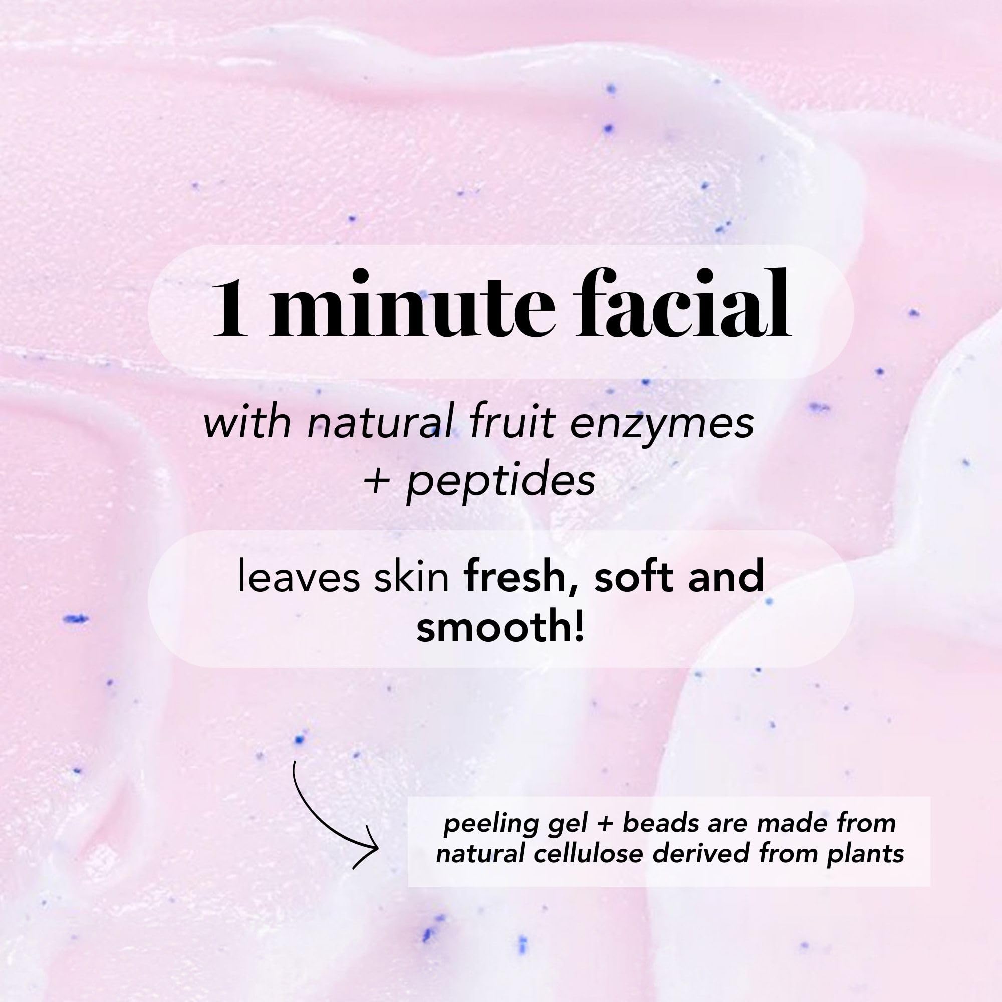 Texture gel visage Saturday Skin prête à être appliquée pour polir la peau.