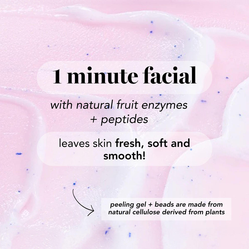 Texture gel visage Saturday Skin prête à être appliquée pour polir la peau.