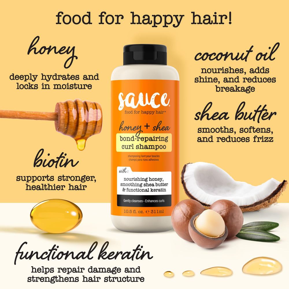 Formule SAUCE BEAUTY sans sulfates ni parabènes, soin doux pour boucles.