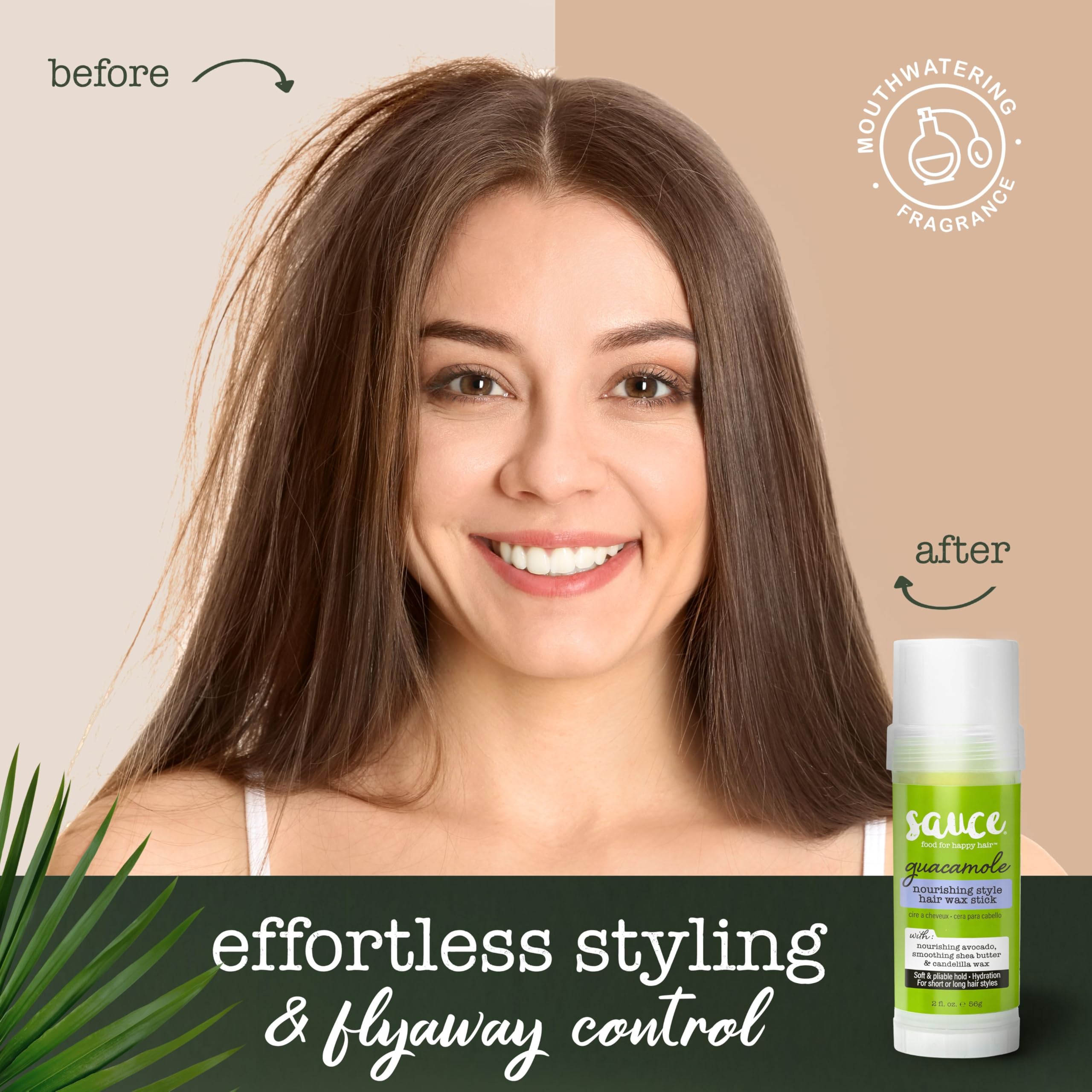 Application facile de Guacamole Cire Cheveux SAUCE BEAUTY