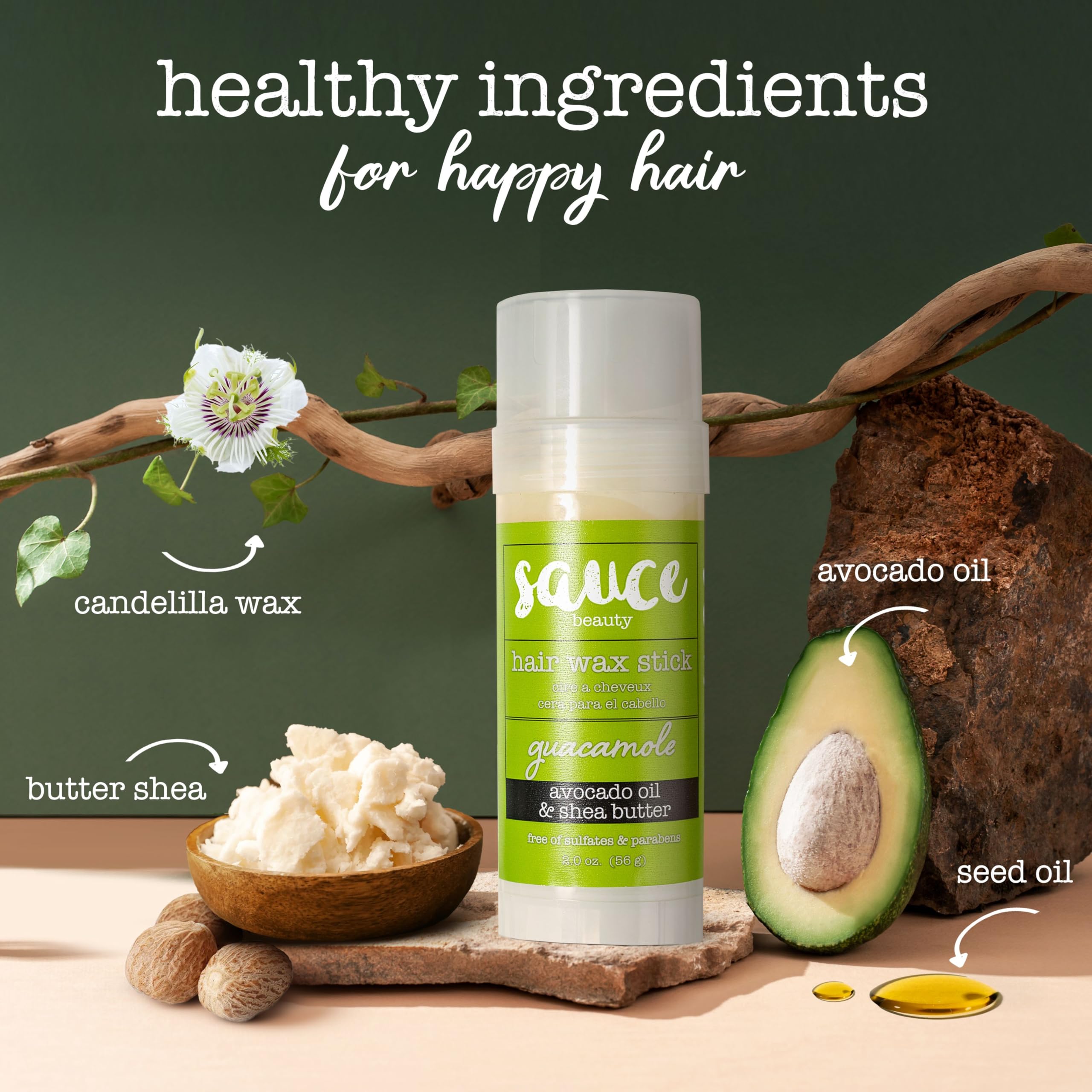 Parfum fruité durable Guacamole Cire Cheveux SAUCE BEAUTY