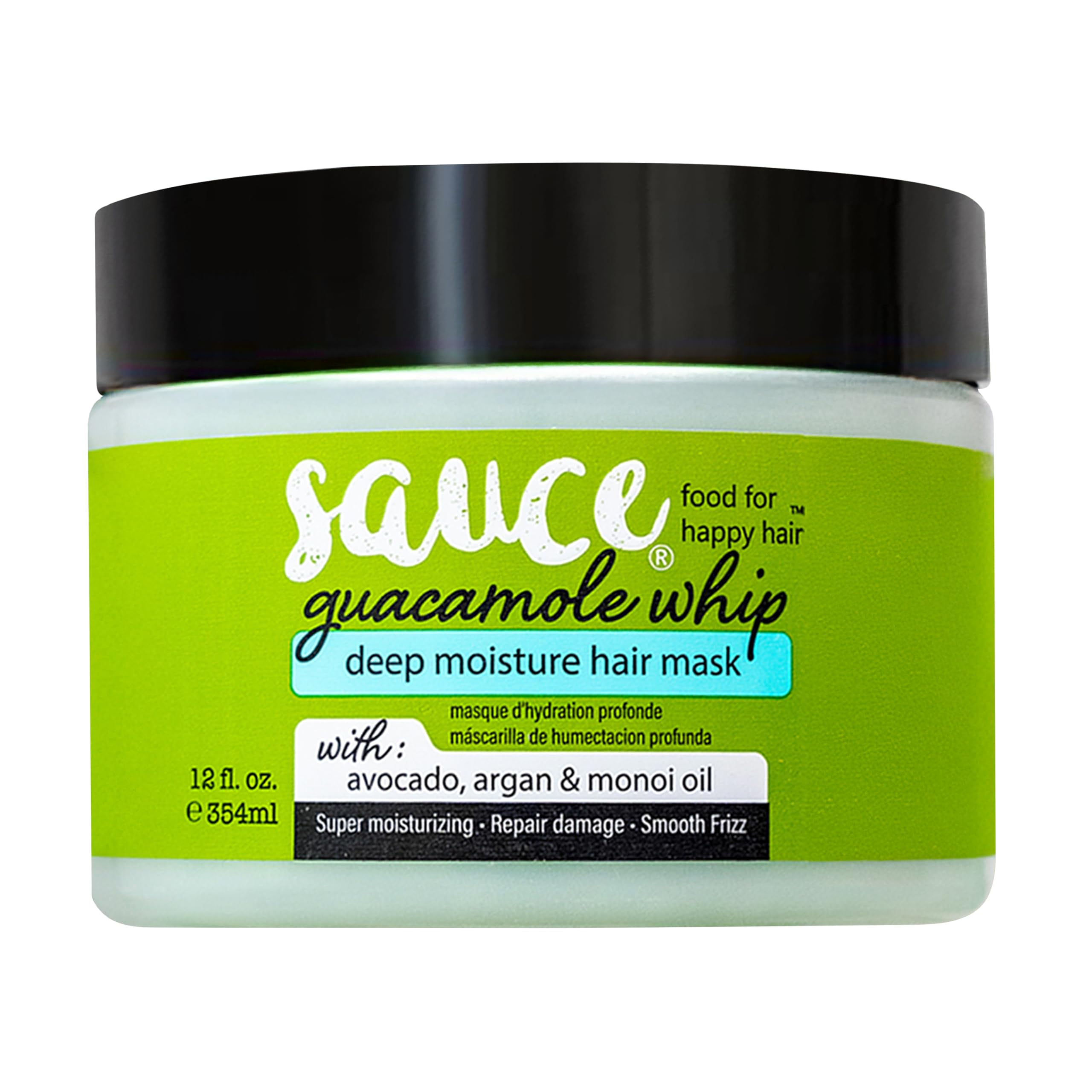 Masque Guacamole de Sauce Beauty avec avocat pour nourrir en profondeur.
