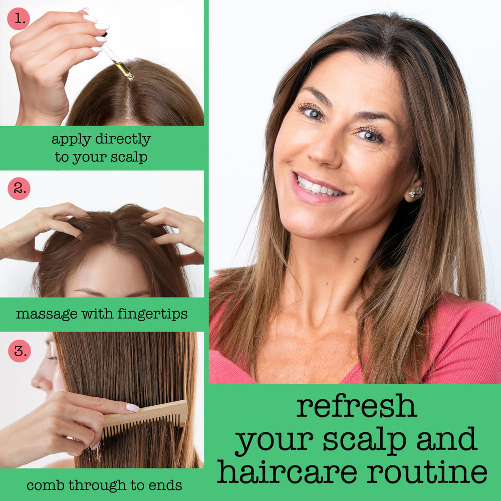 SAUCE BEAUTY Huile cheveux Rosmarin Menthe – pointes protégées grâce à l’hydratation.