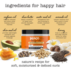 SAUCE BEAUTY masque application rapide, soin express des boucles.