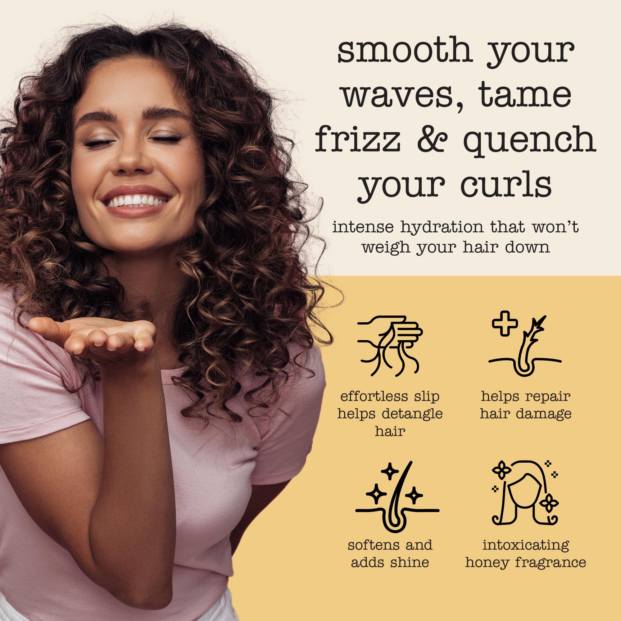 SAUCE BEAUTY masque parfum miel, expérience sensorielle douce.