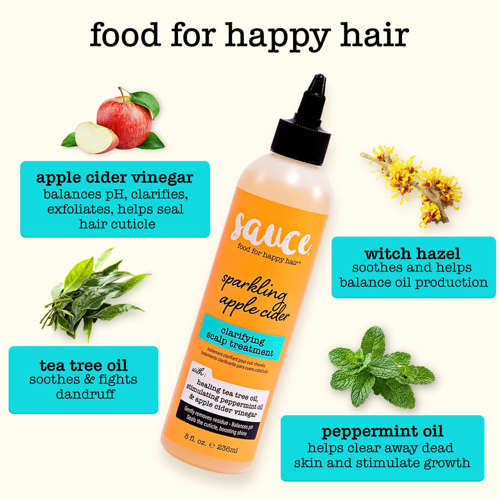 SAUCE BEAUTY pré-shampoing pour cuir chevelu, préparation en douceur avant le lavage.